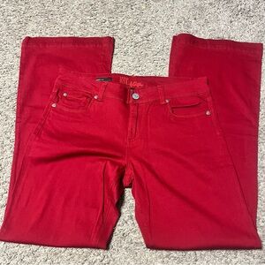 Kut from the Kloth Red Flare Leg Jeans